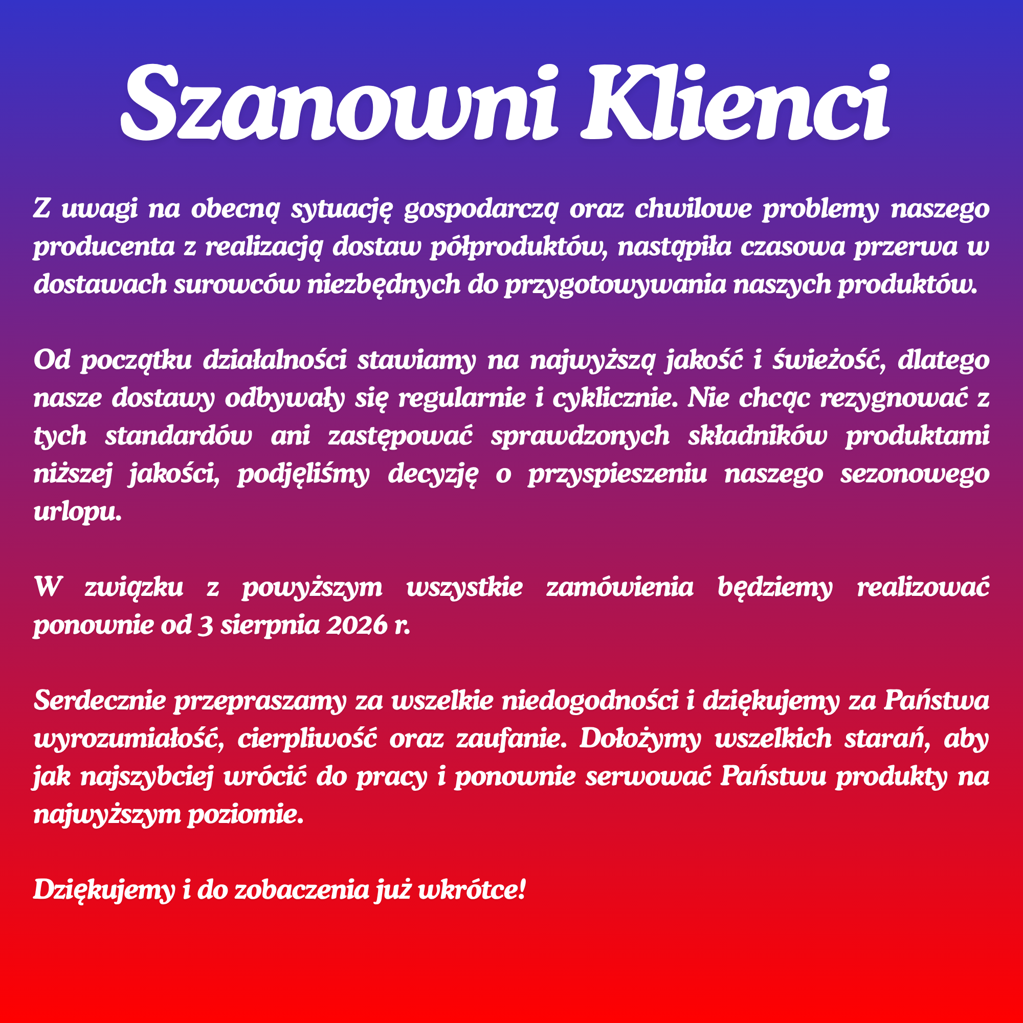 Przerwa Urlopowa